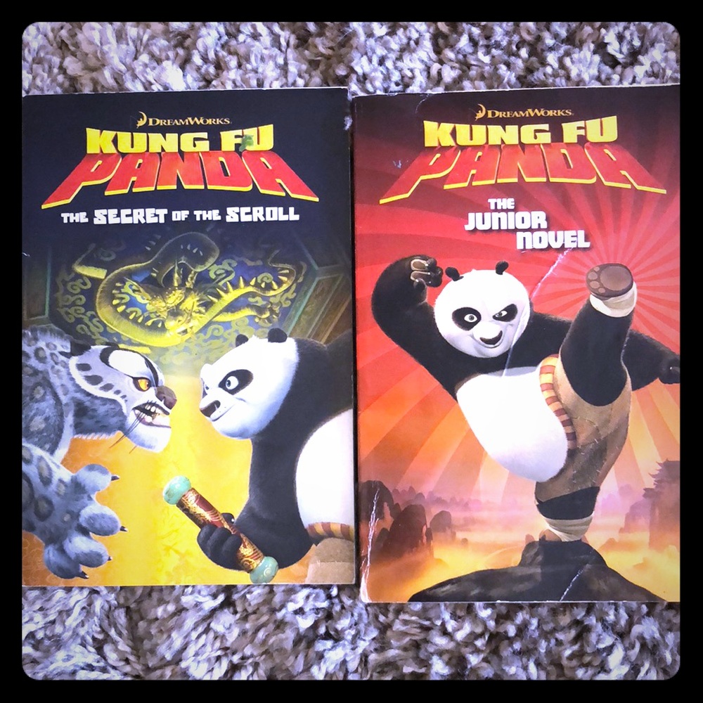 Lot 2 books dream work Kung Fu Panda preowned
